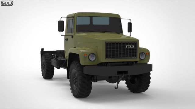 gaz 3308 sadko 3D Model .c4d .max .obj .3ds .fbx .stl .blend 