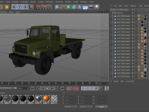 gaz 3308 sadko 3D Model