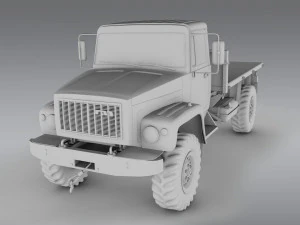 gaz 3308 sadko 3D Model