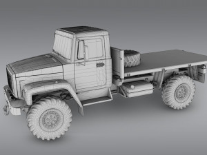 gaz 3308 sadko 3D Model