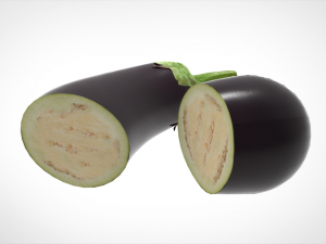 aubergine 3D मॉडल