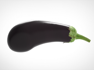 aubergine 3D मॉडल