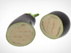 aubergine 3D मॉडल