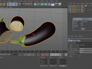 aubergine 3D Model