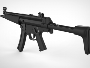 mp5 - realistic model 3D Model