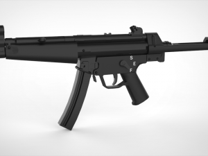 mp5 - realistic model 3D Model