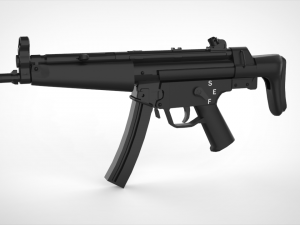 mp5 - realistic model 3D Model