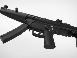 mp5 - realistic model 3D Model