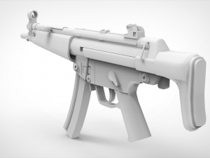 mp5 - realistic model 3D Model