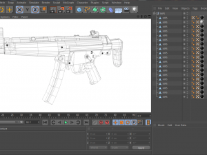 mp5 - realistic model 3D Model