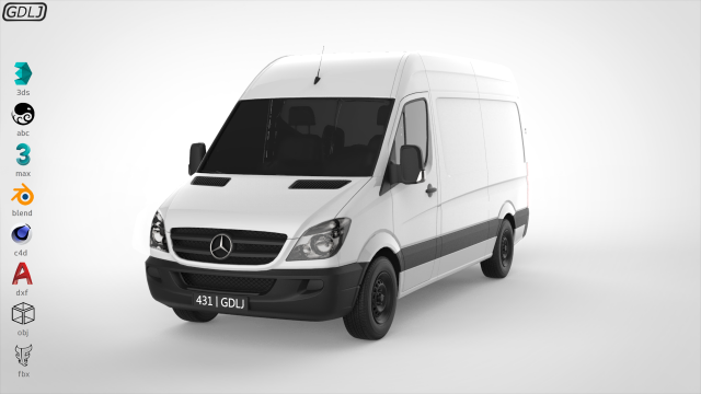 mercedes benz sprinter 318 cdi 3D
