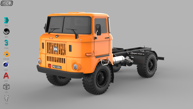 ifa w50 3D Model .c4d .max .obj .3ds .fbx .stl .blend 