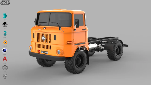 ifa w50 3D Model .c4d .max .obj .3ds .fbx .stl .blend