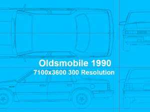 oldsmobile 1990 blueprints 3D Model