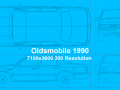 oldsmobile 1990 blueprints 3D Assets