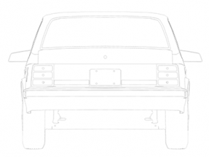 oldsmobile 1990 blueprints 3D 模型