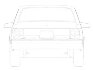 oldsmobile 1990 blueprints 3D Model