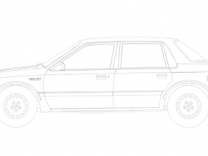 oldsmobile 1990 blueprints 3D 模型