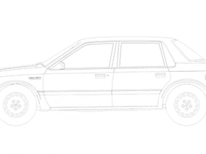 oldsmobile 1990 blueprints 3D Model