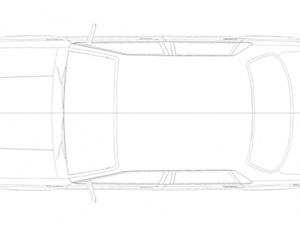 oldsmobile 1990 blueprints 3D 模型