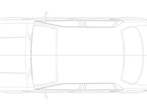 oldsmobile 1990 blueprints 3D Model