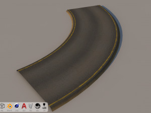 18 street road - realistic 3D Model
