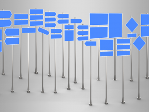 23 street signs Model 3D