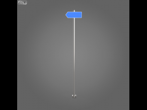 23 street signs Model 3D
