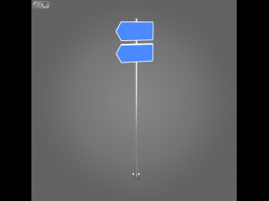 23 street signs Model 3D