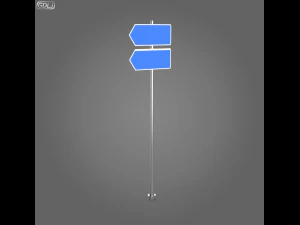 23 street signs 3D Model