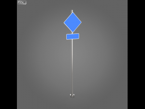 23 street signs Model 3D
