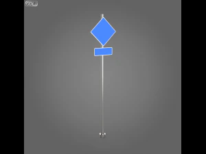 23 street signs 3D Model