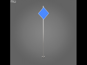 23 street signs Model 3D