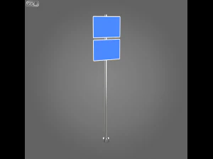 23 street signs 3D Model