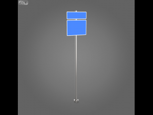 23 street signs Model 3D