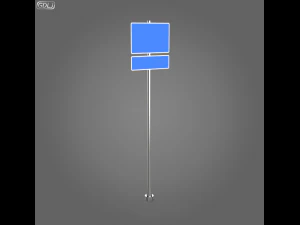 23 street signs 3D Model