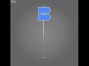 23 street signs Model 3D