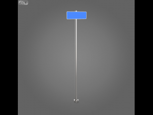 23 street signs Model 3D