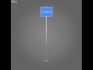 23 street signs Model 3D