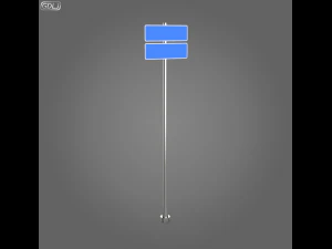 23 street signs 3D Model