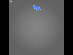 23 street signs Model 3D