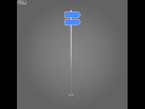 23 street signs 3D Model