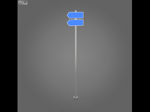 23 street signs Model 3D