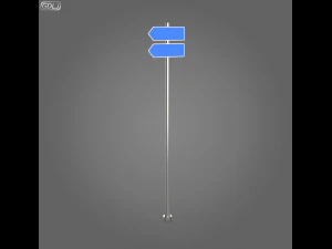 23 street signs 3D Model