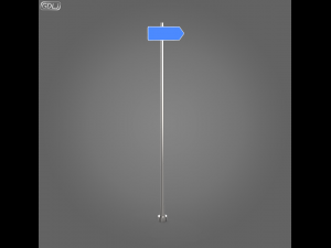 23 street signs Model 3D