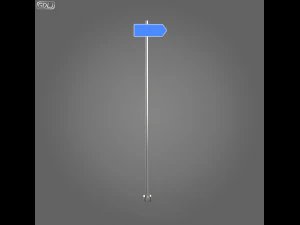 23 street signs 3D Model