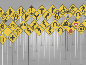 38 street signs 3D Model