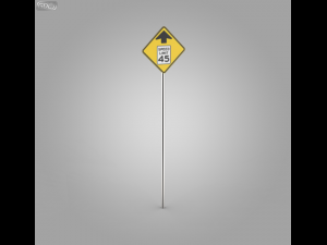 38 street signs Model 3D