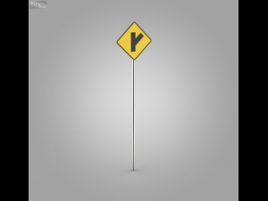 38 street signs Model 3D