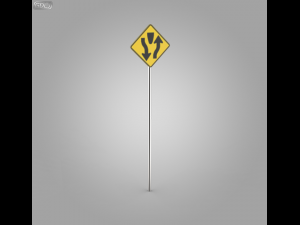 38 street signs Model 3D